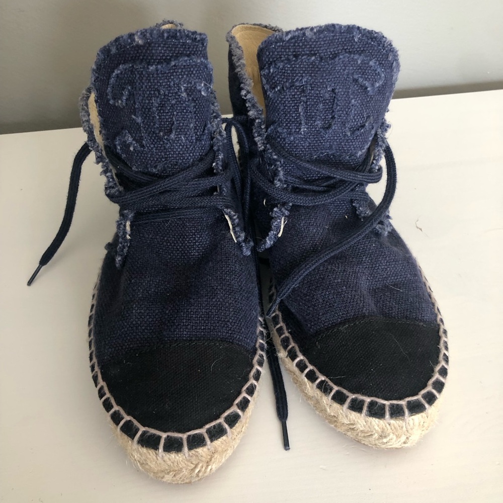 Chanel denim espadrilles High Top size 37 EU